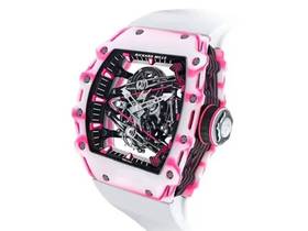 腕表评测：理查德米勒RM38-02陀飞轮巴巴沃森幸运粉色手表